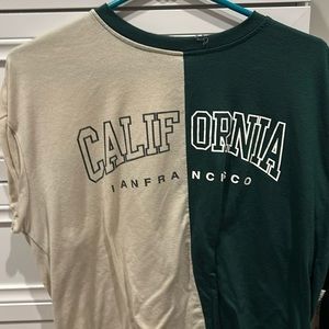 Parti Colored short sleeve T-shirt California size small